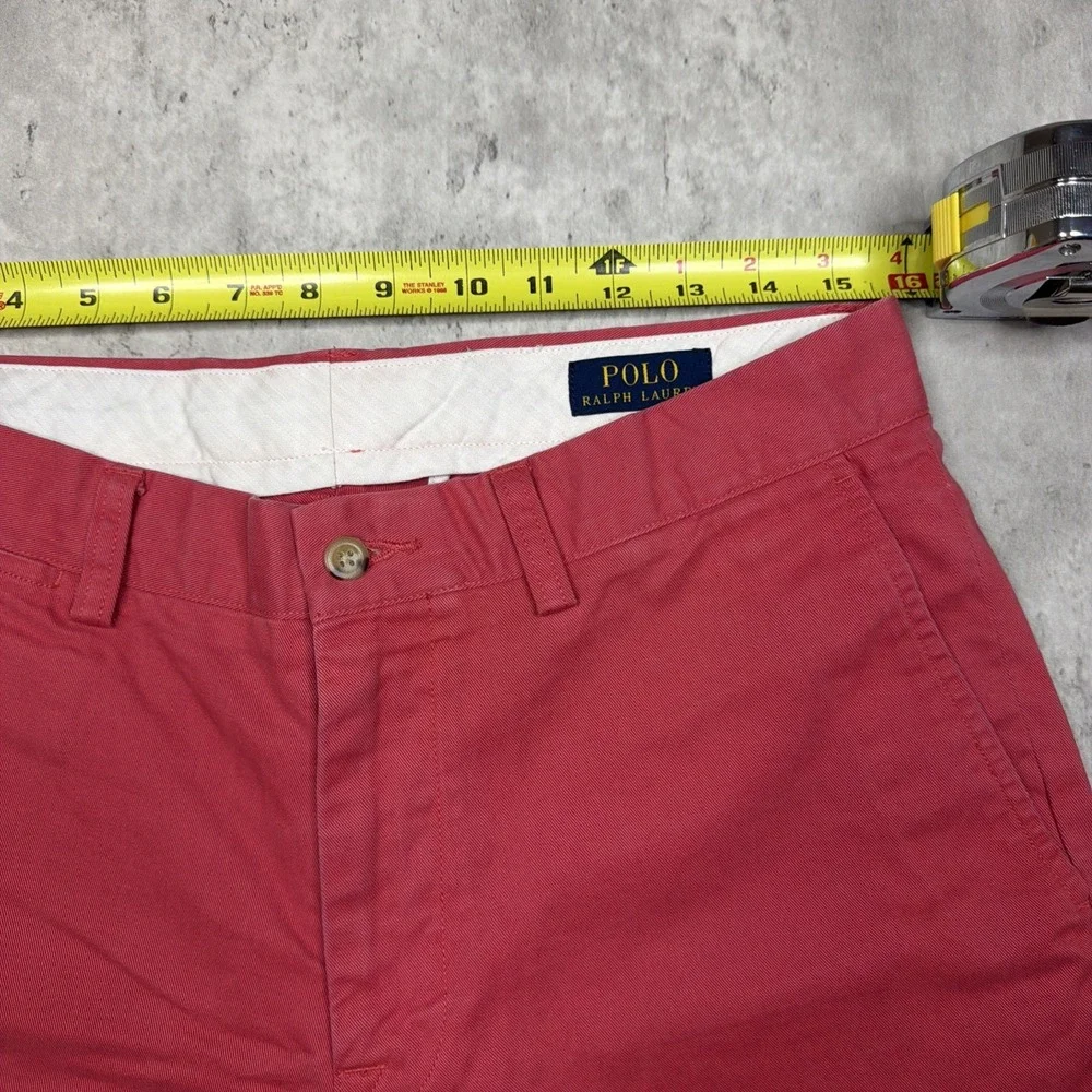 Polo Ralph Lauren Bedford Chino Classic Fit Red Cotton Twill Pants Size 32x30